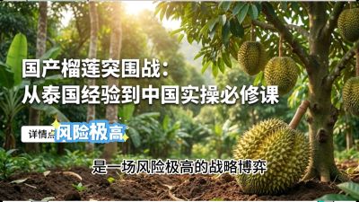 第一节：榴莲突围战：选址决策指南，告别赌运气，用硬指标圈定&ldquo;优生，课程：《国产榴莲突围战：从泰国经验到中国实操的8堂必修课（高阶实战版）》